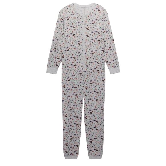 Savage X Fenty Men Open Back Onesie Loungewear Sleepwear - Medium - Multi Color - Picture 1 of 9